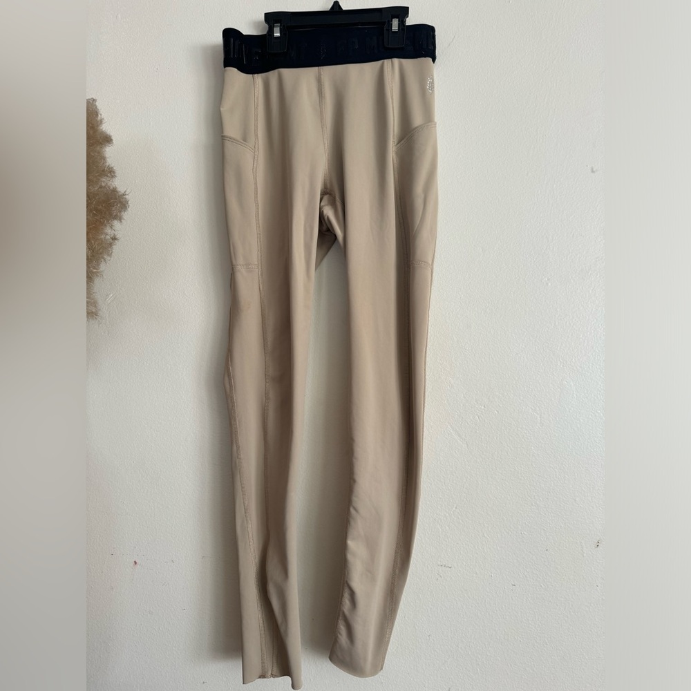 FP Movement Beige Activewear Leggings (S)